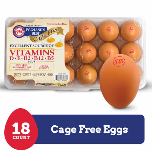Eggland's Best Large Brown Eggs Perspective: front