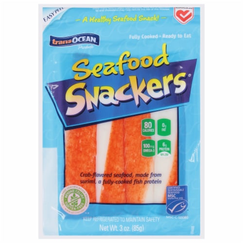 Trans-Ocean Seafood Snackers Surimi Seafood Perspective: front