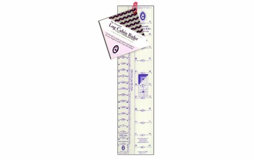 Marti Michell Ruler My Fav Log Cabin .625&1.25 Perspective: front