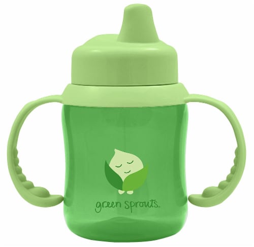 Green Sprouts  Non-Spill Sippy Cup Green Perspective: front