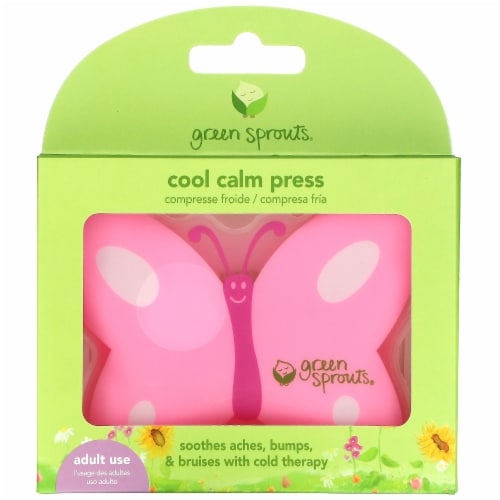 Green Sprouts Butterfly Cool Calm Press - Pink Perspective: front
