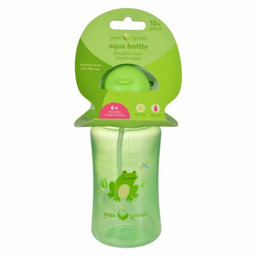 Green Sprouts  Straw Bottle-Green-9mo+ Perspective: front