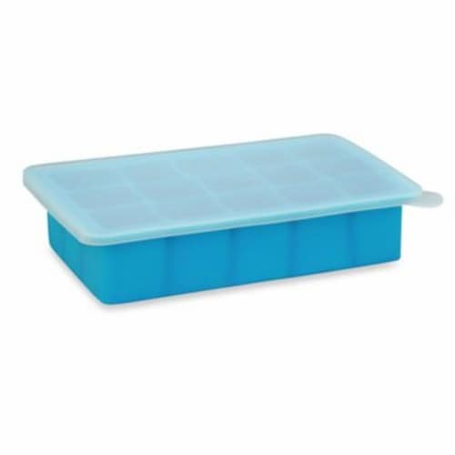 Green Sprouts® Fresh Baby Food Freezer Tray - Aqua Perspective: front