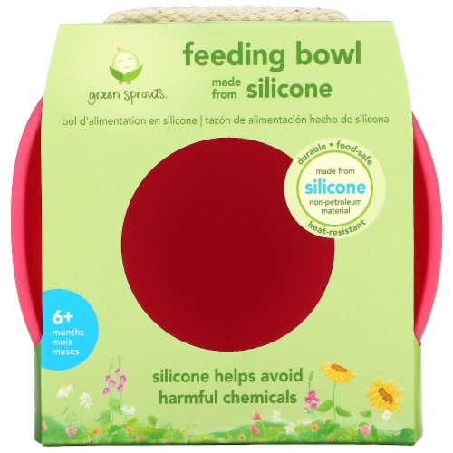 Green Sprouts  Feeding Bowl Pink Perspective: front