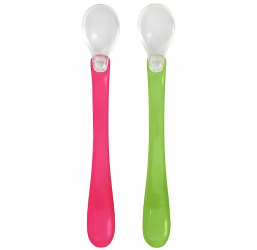 Green Sprouts® Baby Care Feeding Spoons - Pink Perspective: front