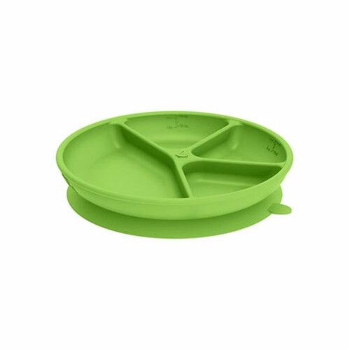 Green Sprouts® Learning Plate-Green-12mo+ Perspective: front