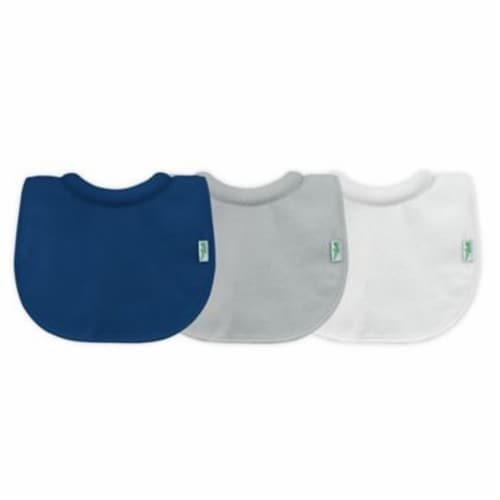 Green Sprouts® Stay-dry Milk Catcher Bib - Blue Perspective: front