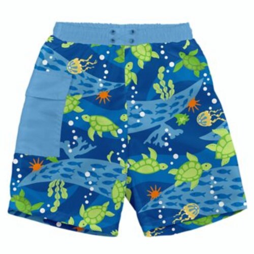 I Play. By Green Sprouts Size 6M Turtle Pocket Trunks With Swim