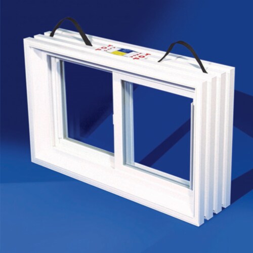 Duo-Corp PNP Slider White Glass/Vinyl Window 16 in. W X 31-7/8 in. L 1 pk Duo-Corp PNP Slider White Glass/Vinyl Window 16 in. W X 31-7/8 in. L 1 pk