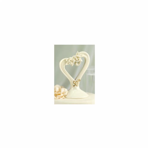 Hortense B. Hewitt 10986 50th Pearl Rose Cake Top Perspective: front