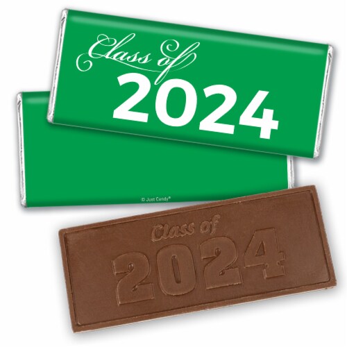 36ct Green Graduation Candy Party Favors Class of 2024 Wrapped