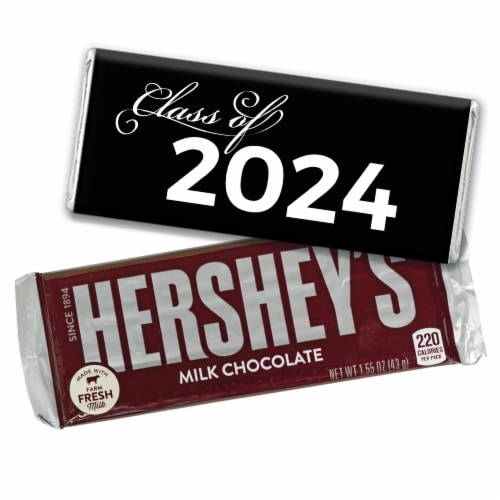 12ct Black Graduation Candy Party Favors Class of 2024 Hershey's