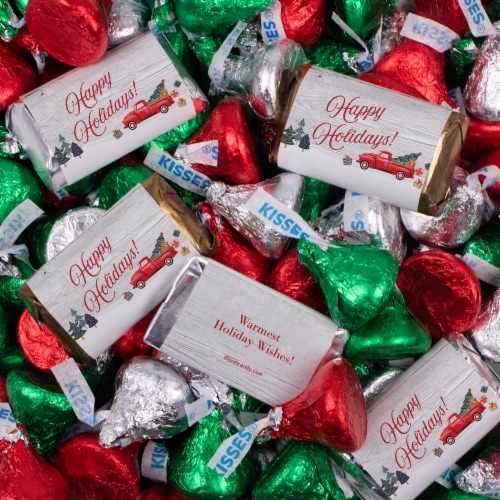 HERSHEY'S MINIATURES & KISSES Bulk Chocolate Christmas Candy Vintage