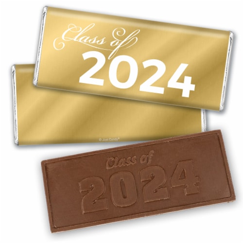 12ct Gold Graduation Candy Party Favors Class of 2024 Wrapped Chocolate