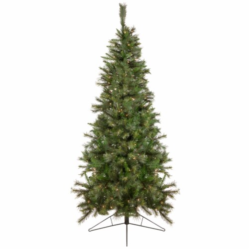 Northlight Real Touch™️ PreLit Slim Canyon Pine Artificial Half Wall