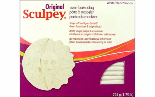 Original Sculpey Oven-Bake Clay, 1.75 lb., White Perspective: front