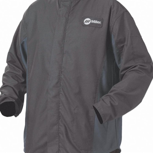 Miller welding shop jacket leather