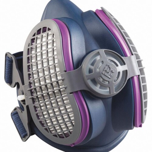 Miller Electric Half Mask Respirator Kit,M/L,Purple  ML00895 Perspective: front