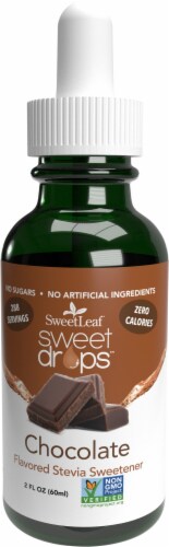 SweetLeaf Sweet Drops Chocolate Flavor Liquid Stevia Sweetener Perspective: front