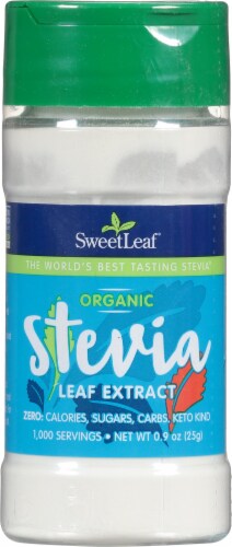 SweetLeaf® Sweetener Organic Stevia Leaf Extract Perspective: front