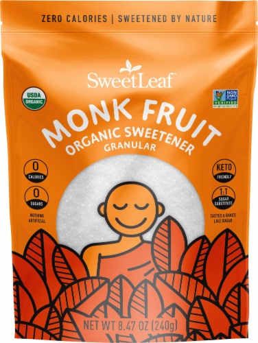 Sweet Leaf® Organic Monk-Fruit Sweetener Perspective: front