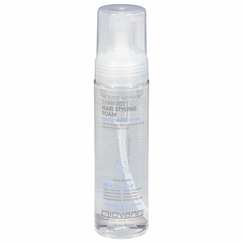 Giovanni Natural Mousse Air-Turbo Charged Hair Styling Foam Perspective: front
