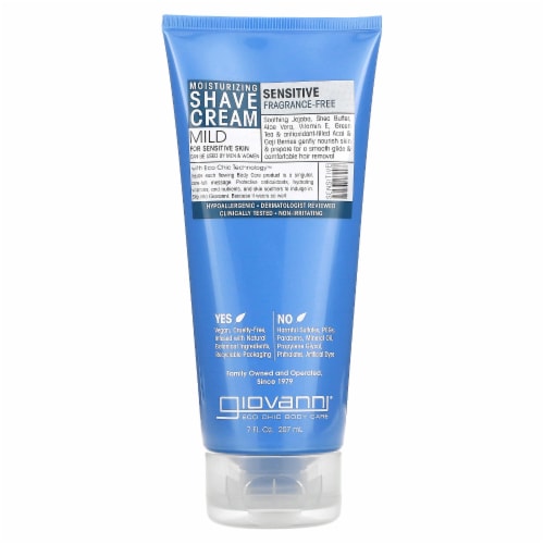 Giovanni Fragrance Free Shaving Cream Perspective: front