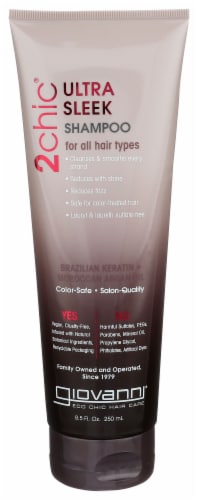 Giovanni 2 Chic Brazilian Keratin & Argan Oil Ultra-Sleek Shampoo Perspective: front