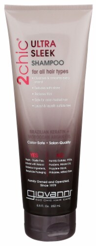 Giovanni® 2Chic® Brazilian Keratin & Argan Oil Ultra-Sleek Shampoo Perspective: front
