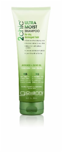 Giovanni 2chic Ultra Moist Avocado & Olive Oil Shampoo Perspective: front