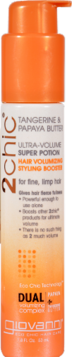 Giovanni 2chic Tangerine & Papaya Butter Hair Volumizing Styling Booster Perspective: front