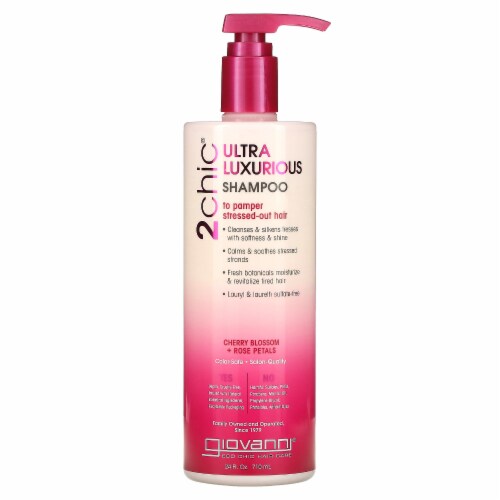 Giovanni 2chic Cherry Blossom & Rose Petals Ultra-Luxurious Shampoo Perspective: front