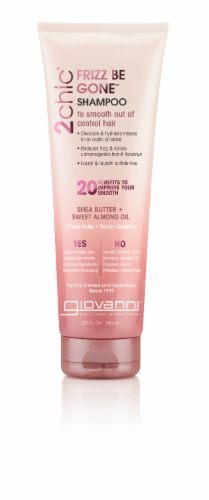 Giovanni 2chic Frizz Be Gone Shea Butter & Sweet Almond OIl Shampoo Perspective: front