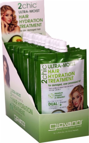 Giovanni 2chic® Ultra-Moist Hair Hydration Treatment Avocado & Olive Oil,  12 Packets - Gerbes Super Markets
