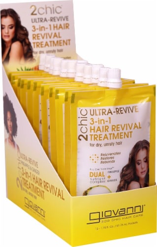 Giovanni 2chic Ultra-Revive Pineapple & Ginger 3-in-1 Hair Revival Treatment Perspective: front