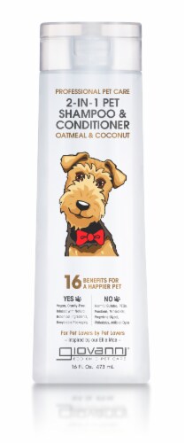 Giovanni® Professional Pet Care Oatmeal & Coconut 2-in-1 Pet Shampoo & Conditioner Perspective: front