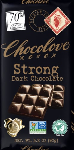 Chocolove Strong Dark Chocolate Bar Perspective: front