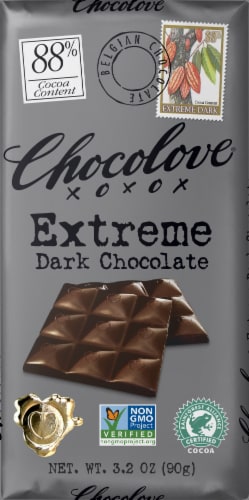 Chocolove Extreme Dark Chocolate Bar Perspective: front