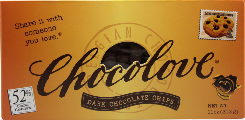 Chocolove Dark Chocolate Chips Perspective: front
