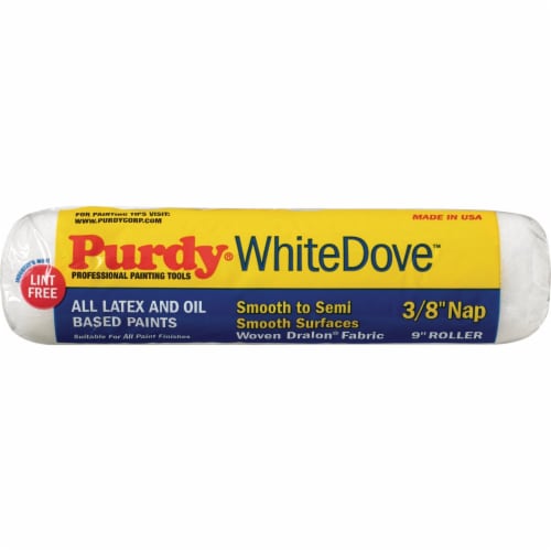 Purdy White Dove 9 In. x 3/8 In. Woven Fabric Roller Cover 144670092 Perspective: front