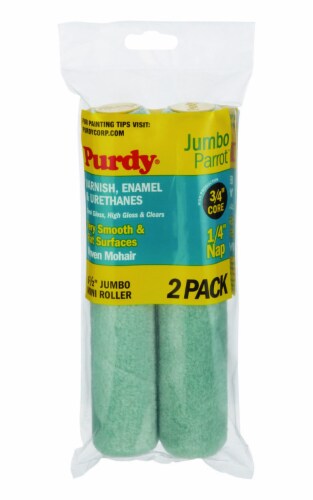 Purdy Parrot Mohair Blend 6.5 in. W x 1 4 in. Mini Paint Roller Cover 2 pk Total Qty 1 Count of 1 Kroger