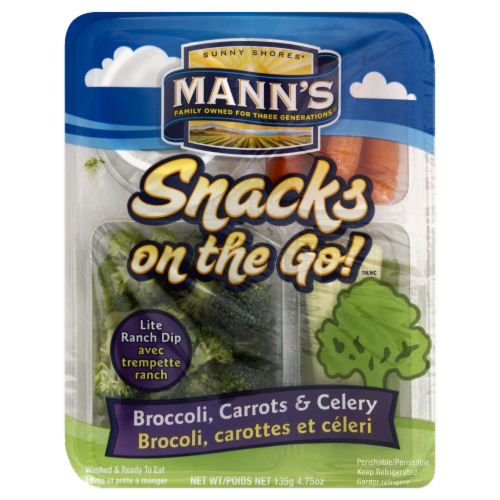 Mann's Snacks On The Go Tray Perspective: front
