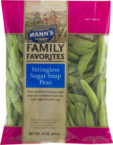 Mann's Family Favorites Stringless Sugar Snap Peas Perspective: front