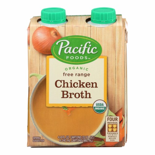 Pacific Natural Foods Free-Range Chicken Broth (Pack of 6) - Low