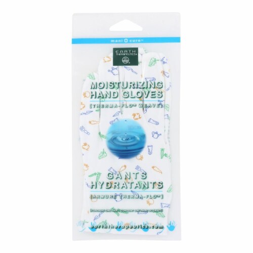 Earth Therapeutics Moisturizing Hand Gloves Garden Print - 1 Pair Perspective: front