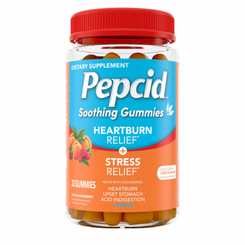 Pepcid™ Soothing Gummies Heartburn Relief + Stress Relief Perspective: front