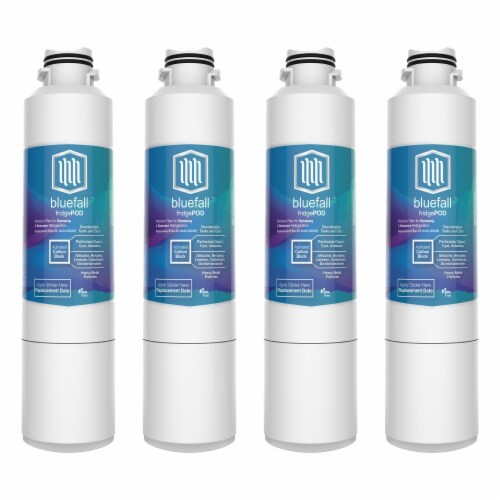 Samsung DA29-00020B 4PK Refrigerator Water Filter Compatible by BlueFall Perspective: front