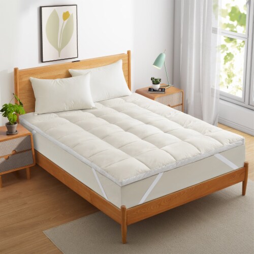 Organic Cotton Extra Thick Mattress Topper Ultra Soft Support Feather Bed Twin Twin Baker s