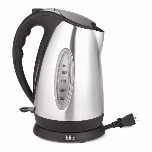 Elite by Maxi-Matic Cordless Electric Kettle - Silver/Black, 1.7 L - Ralphs