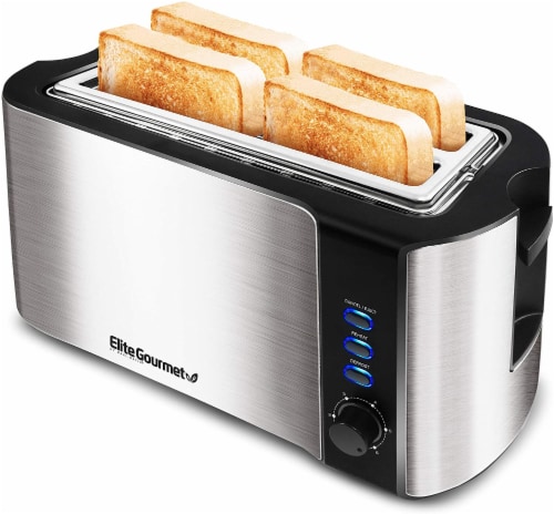 Elite Maxi-Matic Stainless Steel 4 Slice Long Slot Toaster, 1 ct